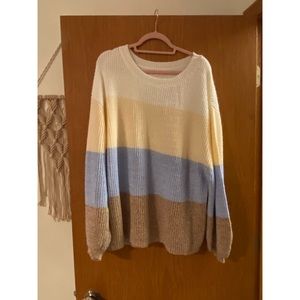Pink Lily Boutique color-block sweater